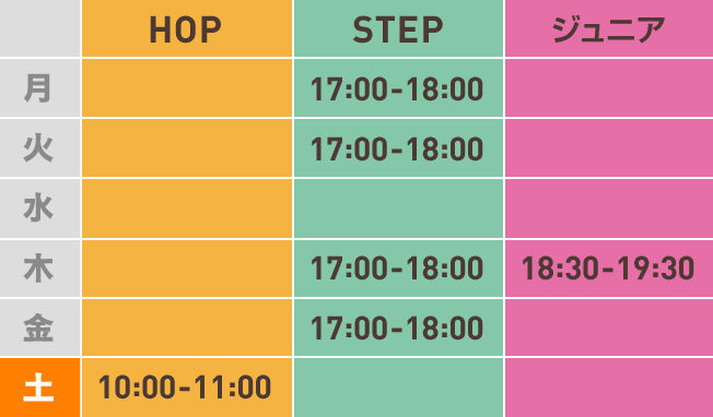 タイムテーブル